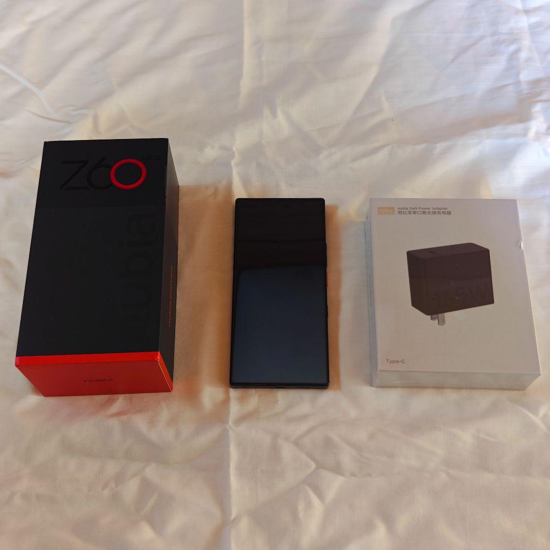 超美品 nubia Z60 Ultra 12GB 256GB グローバル版 nubia z60 ultra 12GB 256GB 黒色 グローバル版 ケースフィルム付