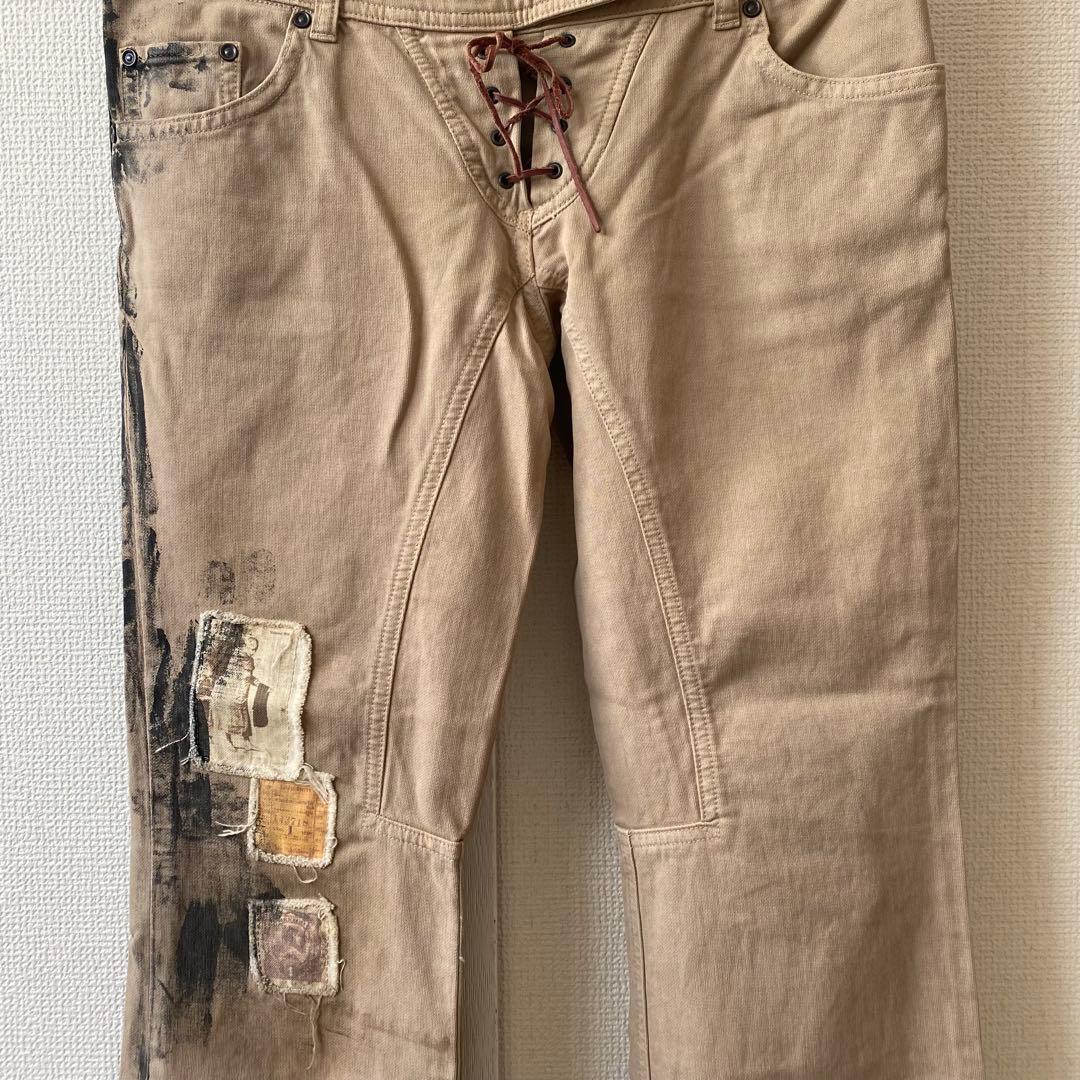 share spirit レースアップ パンツ 38 シェアスピリット 日本製