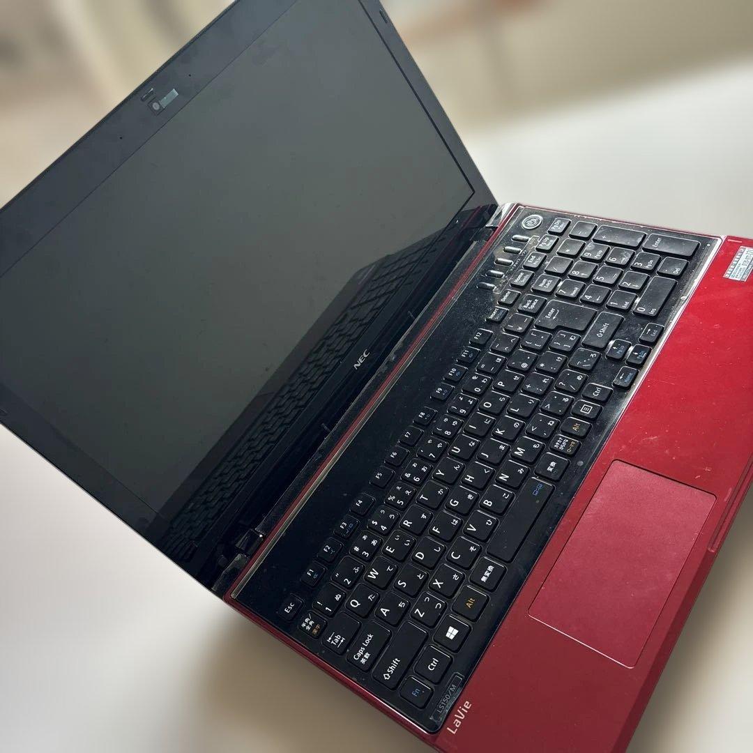 新品 未使用に近いNEC LaVie レッド ノートPC 本体 - メルカリ
