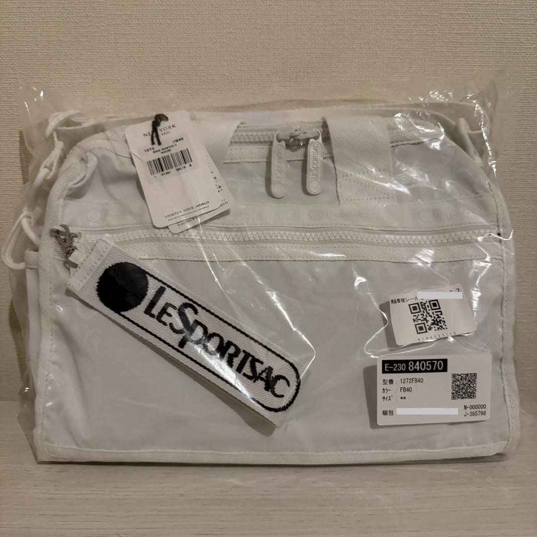 新品 レスポートサックxひとりっぷ バイクボストン2 ノウム（白