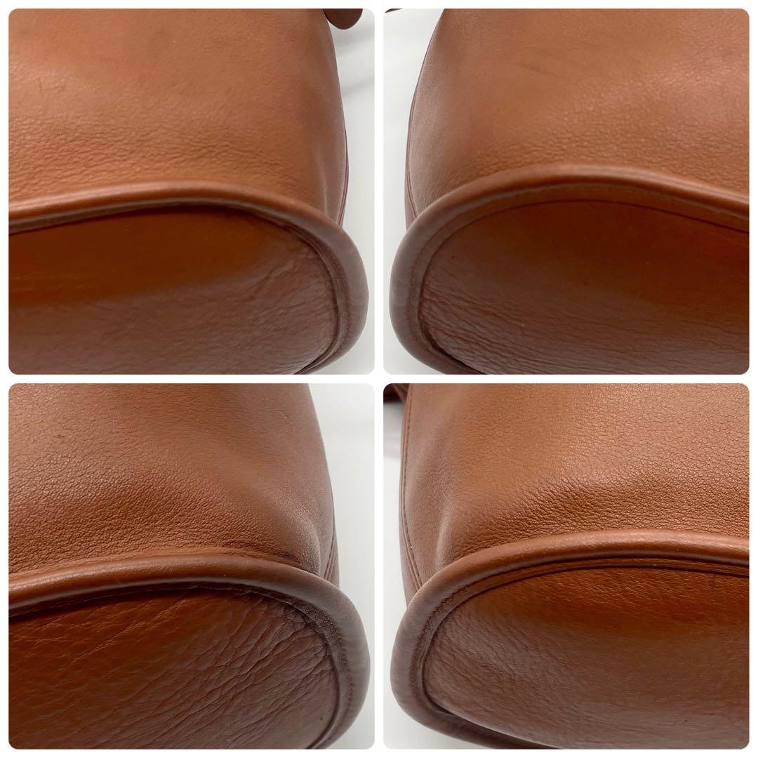 極美品✨オールドコーチ 9952 ショルダーバッグ 巾着 レザー ブラウン