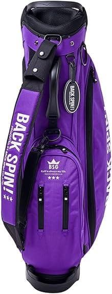 開封済・未使用】BACK SPIN! スタンドキャディバッグ パープル ゴルフ