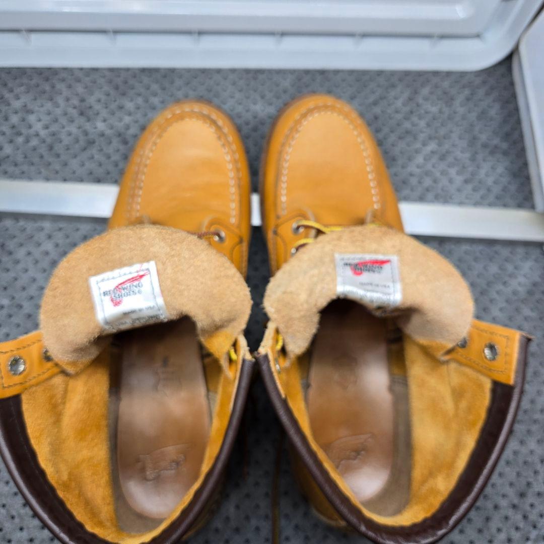 RED WING レッドウィング モックトゥ ブーツ オロ系 イエロー - メルカリ