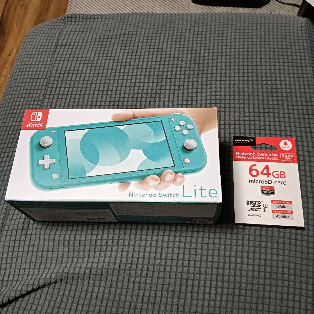 Nintendo Switch Lite ターコイズ +64GB microSD Amazon.com: Nintendo Switch Lite Premium Bundle (Turquoise