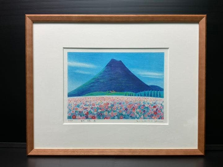 希少絵画 油絵宮本秋風竹林雨情