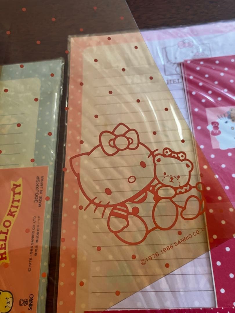 1986年製サンリオ ハローキティ レターセット2点 未使用 昭和レトロ