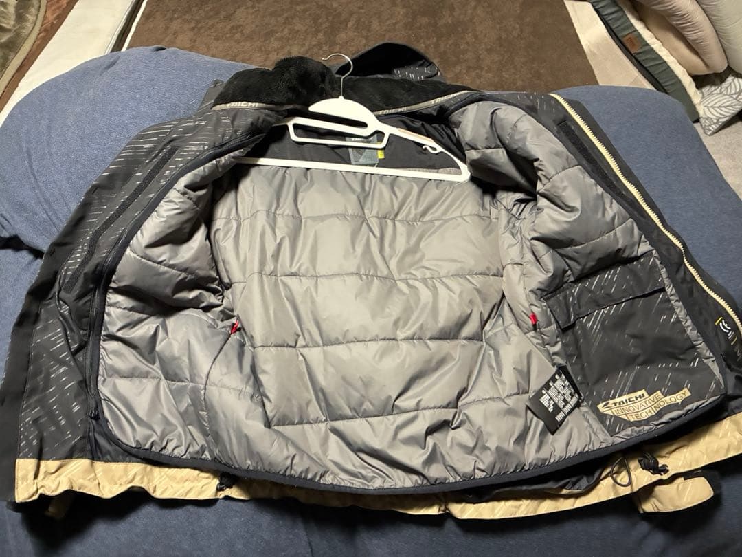 RSJ717 RS タイチ モトレック ウィンターパーカー Lサイズ 黒ベージュ