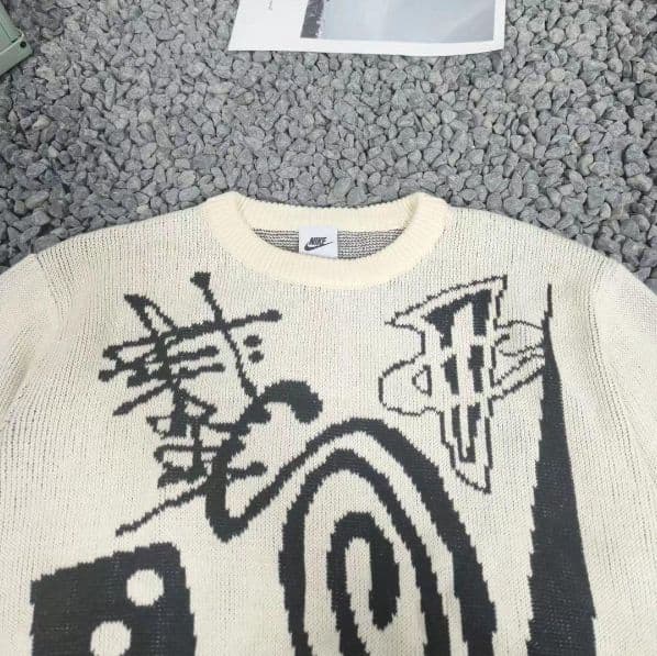 Stussy x Nike Icon Knit Sweater Natural- - メルカリ