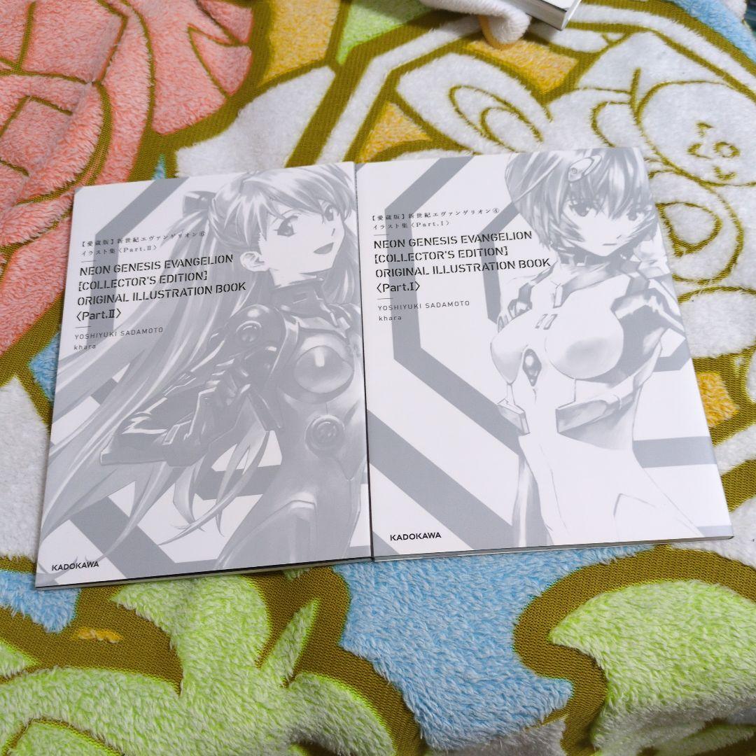 愛蔵版 新世紀エヴァンゲリオン 特典 イラスト集 パート1 、パート2