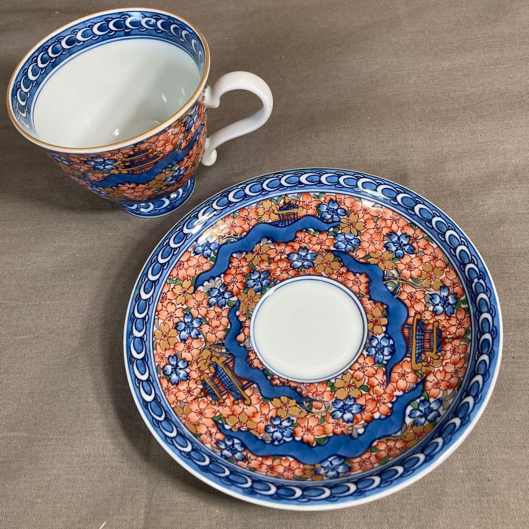 源右衛門】古伊万里の伝統 日本名窯 舘林源右衛門作 染錦古伊万里楼閣