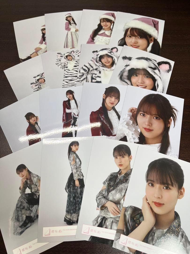 中嶋優月 櫻坂46 生写真 サンタ ライブ どうぶつ アリーナ 16種コンプ櫻