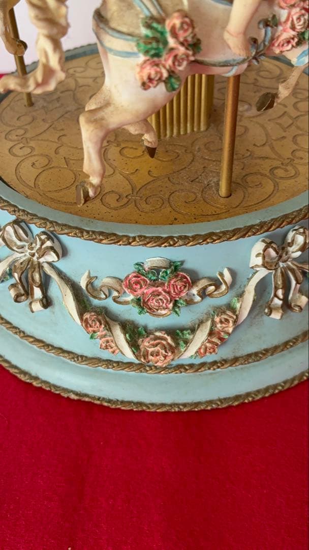 ビンテージ 】フランクリンミント カルーセルオルゴール 天使