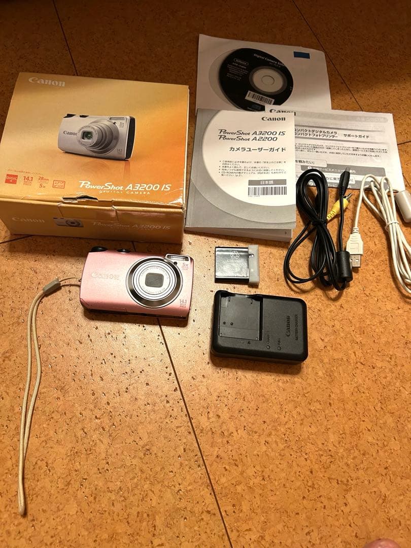 【美品】Canon PowerShot A3200 IS ピンク Canon PowerShot A3200 IS 14.1MP 4x Optical Zoom Compact Digital