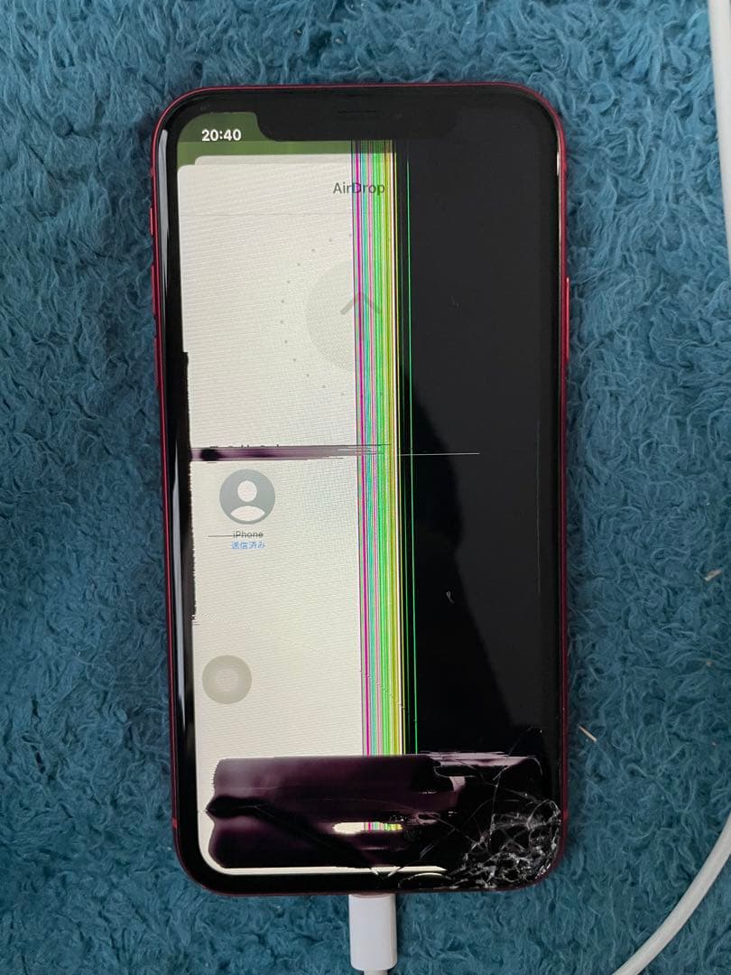 iPhone11 64GB【画面割れ・液晶漏れ・ジャンク品】 - メルカリ