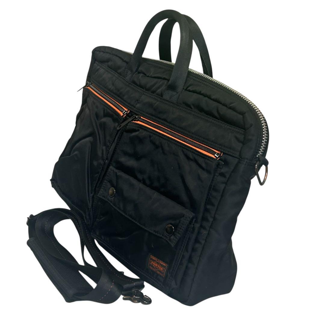 美品 希少PORTER×GIANTSタンカー仕様 2WAブリーフケース ブラック