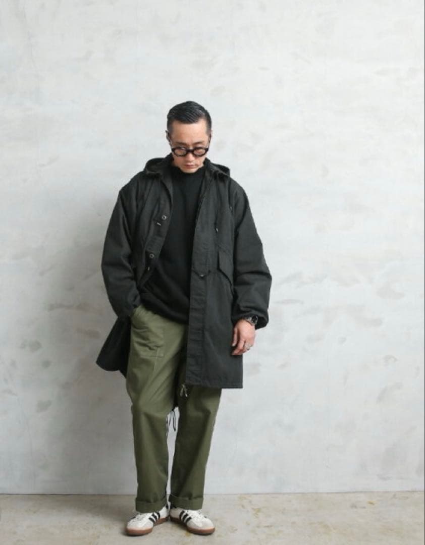 アメリカ軍 ナイトデザートカモパーカー　黒染め ブラックダイ　フィッシュテール MILITARY（ミリタリー） 実物 新品 デッドストック 米軍 スノーカモ