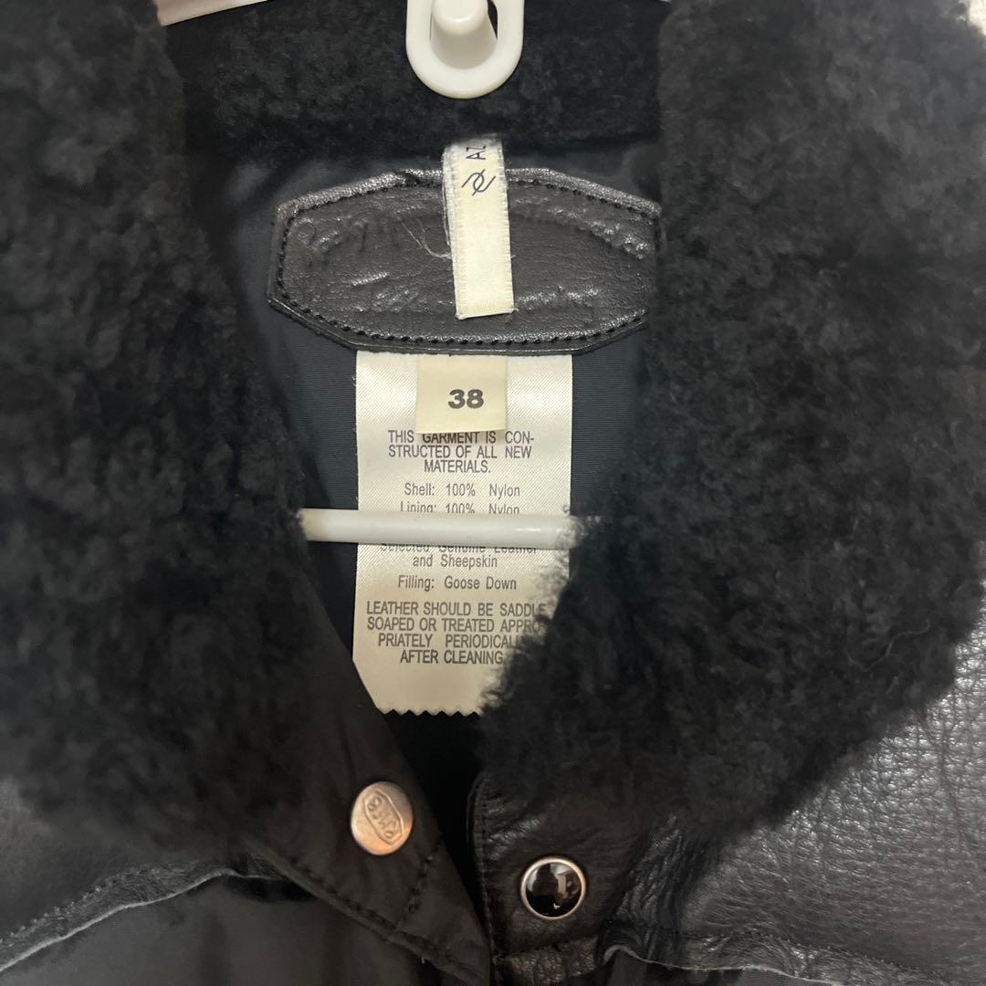ジュンハシモトコラボ ダウンベスト サイズ38 黒 - メルカリ