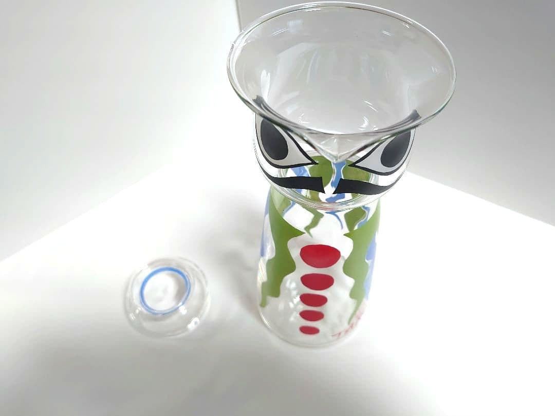 希少・蓋付き】岡本太郎 水差し男爵 ガラスピッチャー 太陽の塔