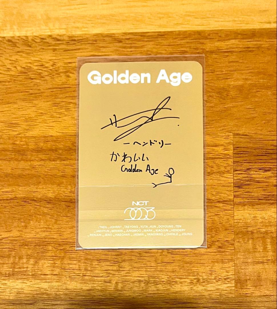 WayV ヘンドリー『Golden Age』JAPAN EXCLUSIVEトレカ - メルカリ