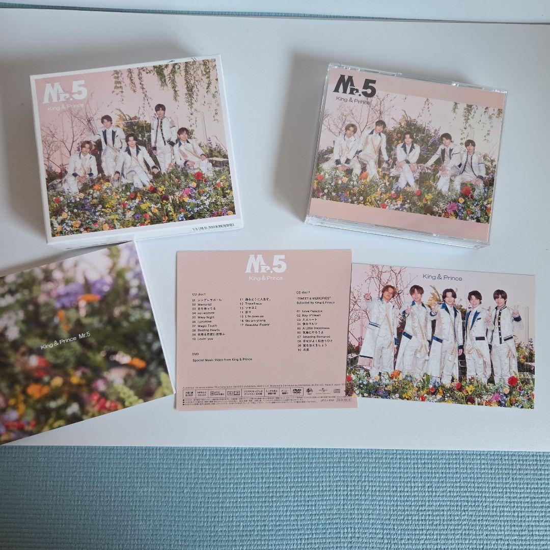 Mr.5 King & Prince キンプリ CD+DVD 初回盤 - メルカリ