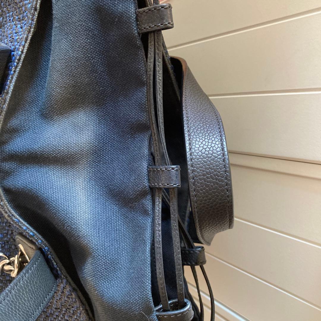 M*✨様 シャネル ストローバッグ 希少 ネイビー - メルカリ