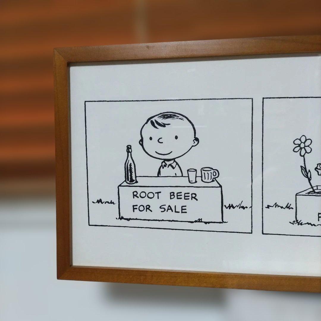 美品☆ピーナッツ☆スヌーピー☆アートフレーム☆1950年代 美品