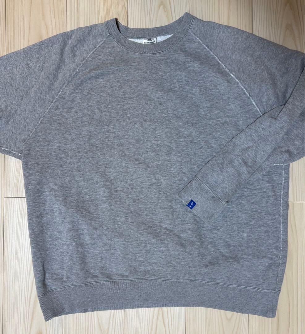 LW313 吊り編みリラックスフィット クルースウェット L Loopwheeler LW313 吊り編みリラックスフィット クルースウェット