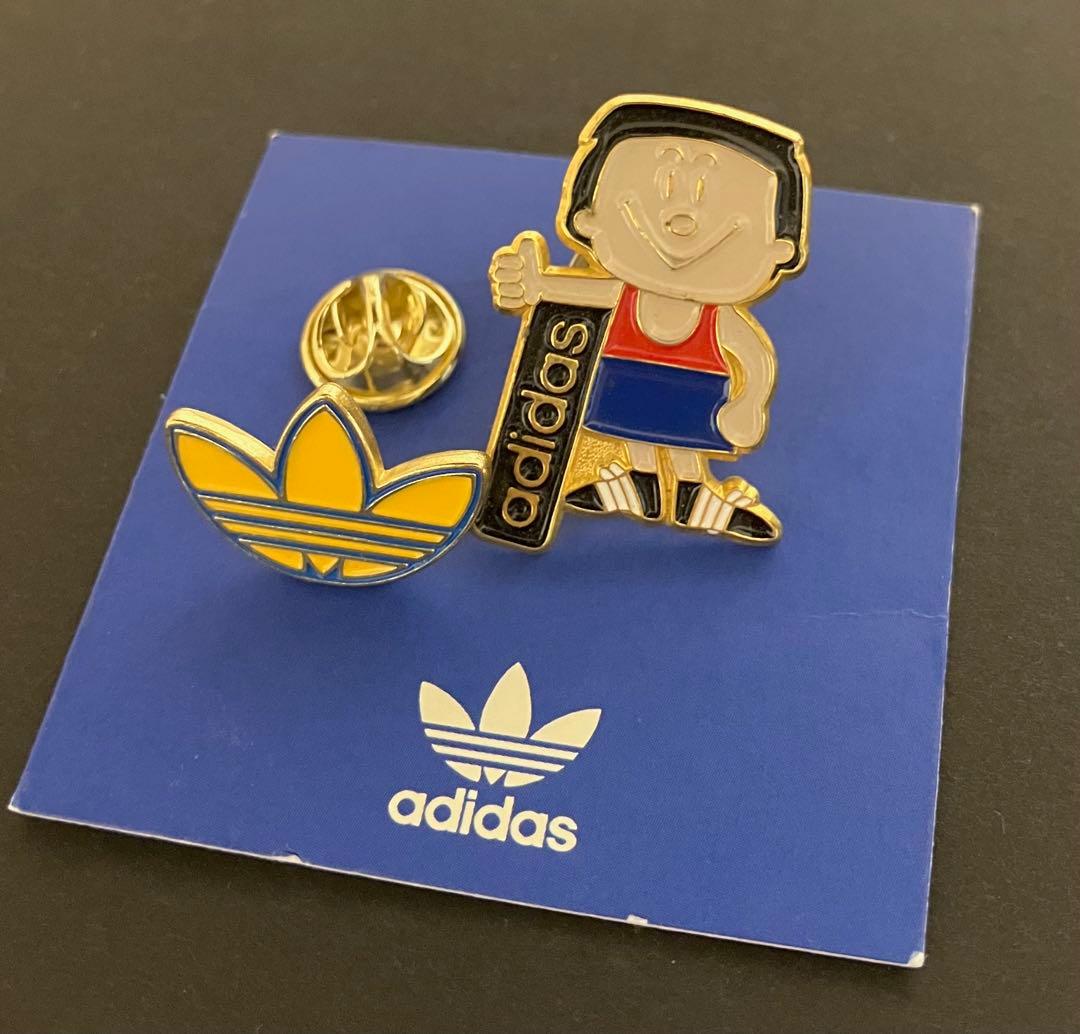 adidas キャラクター ピンバッジ - メルカリ