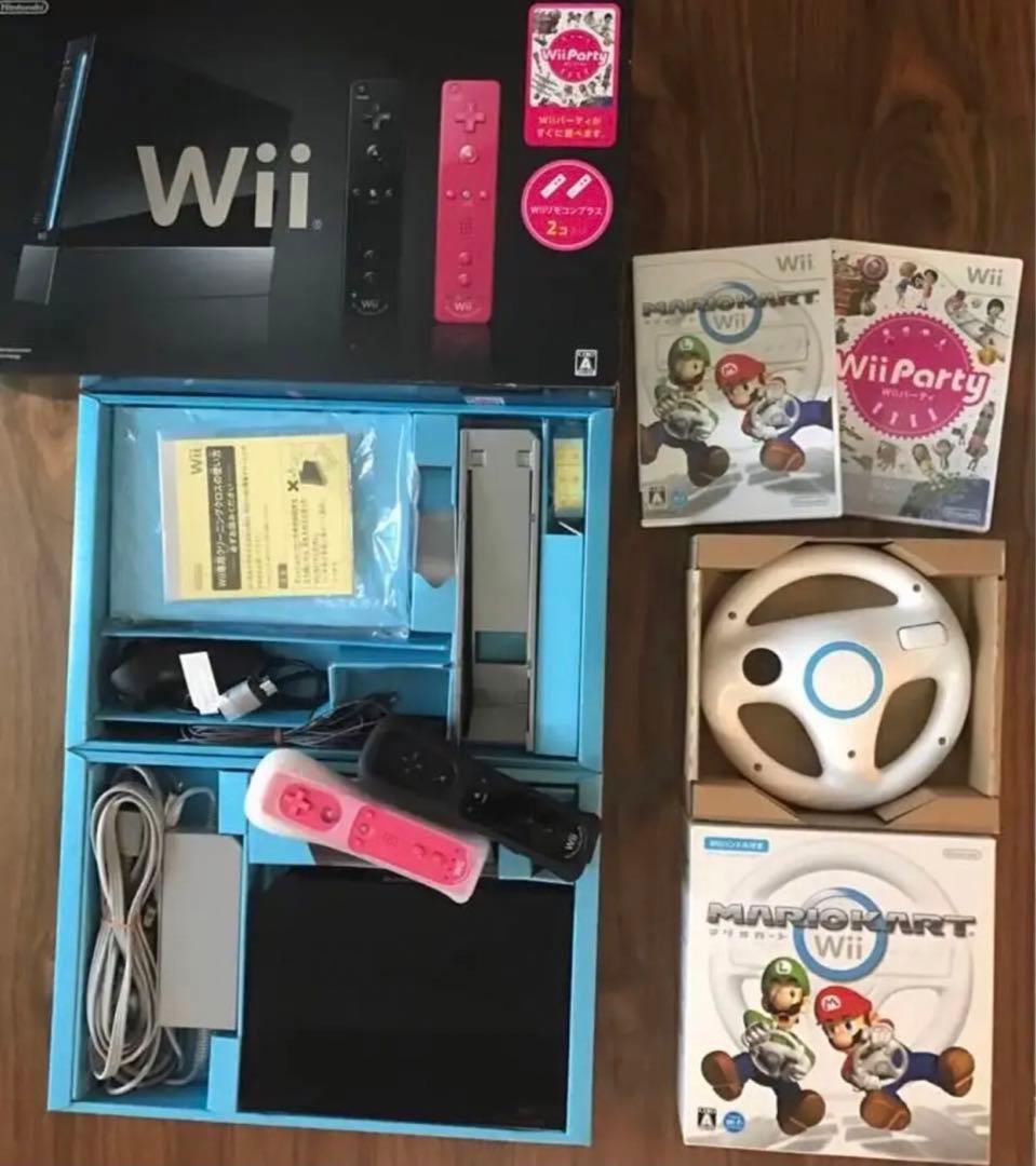 【 セット 】ウィー Wii本体 / ソフト２点 / Wiiハンドル 1点 楽天市場】Nintendo wii 本体 ☆2人ですぐ遊べるセット☆【 選べる
