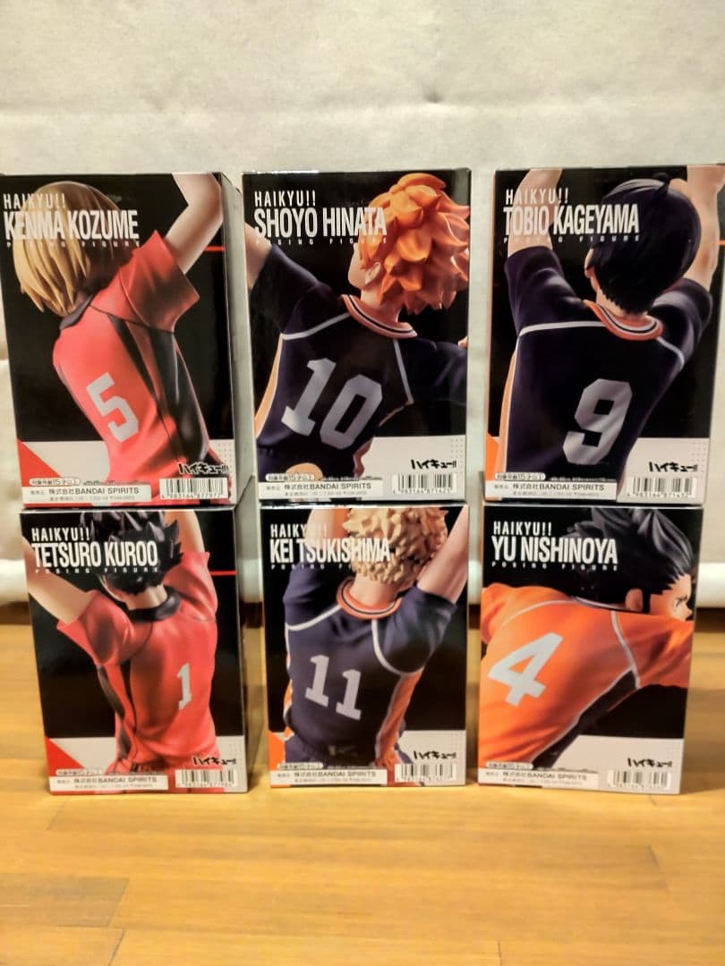 ハイキュー！！ ポージングフィギュア 日向 影山 月島 西谷 孤爪 黒尾