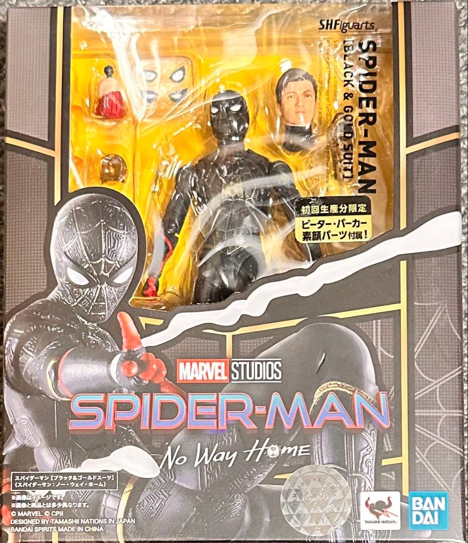 スパイダーマン no way home ブラックゴールドスーツ 新品未開封