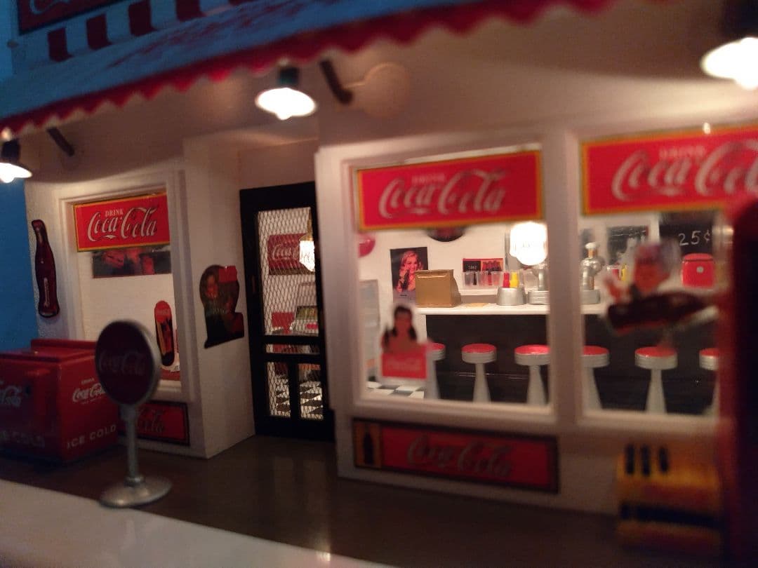✿逸品】ダンバリーミント コカコーラショップ 50'ダイナー ジオラマ