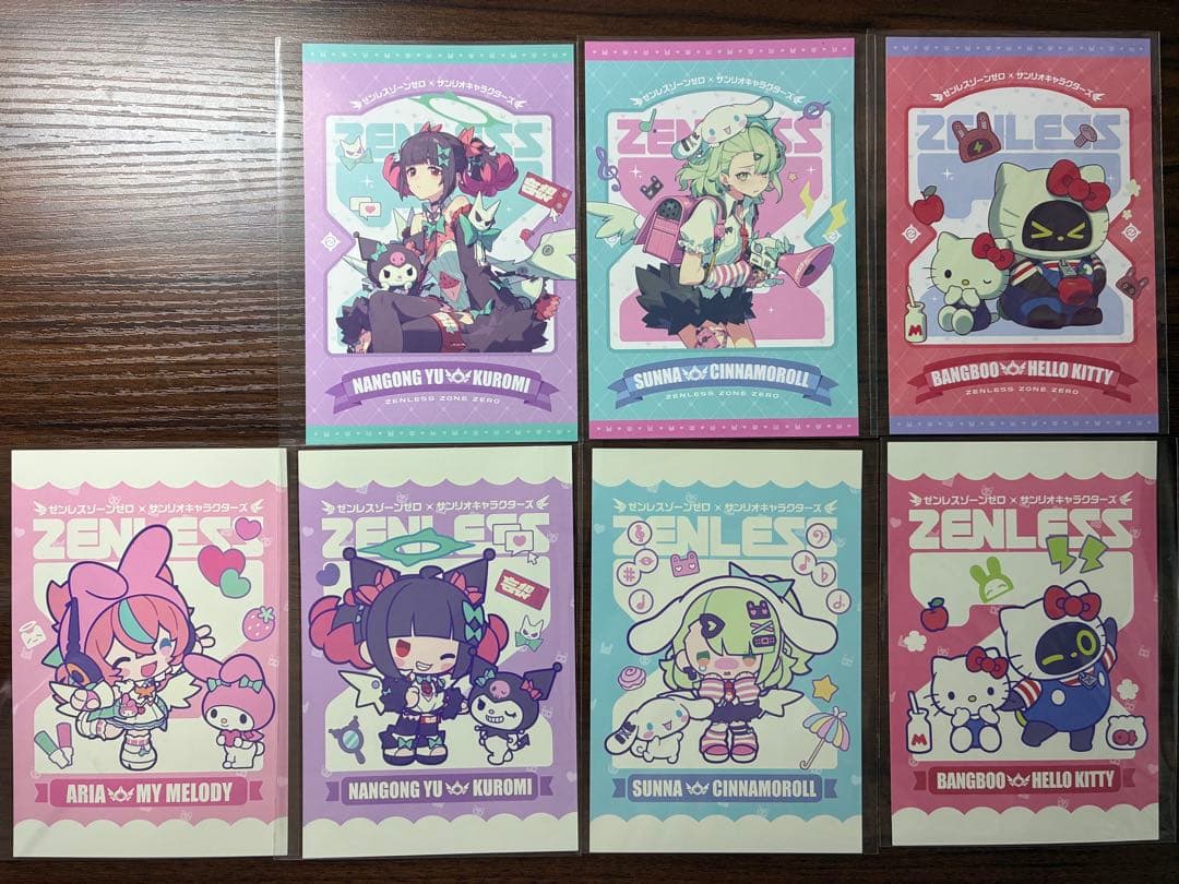 GIGO ゼンレスゾーンゼロ サンリオ ポストカード 7枚 ゼンゼロ