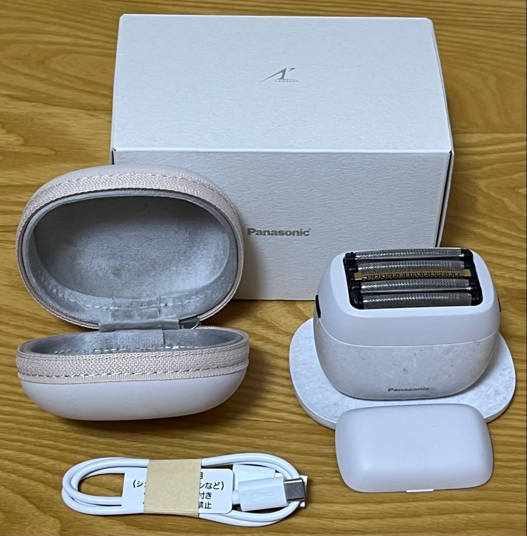 極美品　Panasonic ラムダッシュ　パームイン　5枚刄　置き台付き 2色から選べる Panasonicラムダッシュパームイン5枚刃【目録引換券