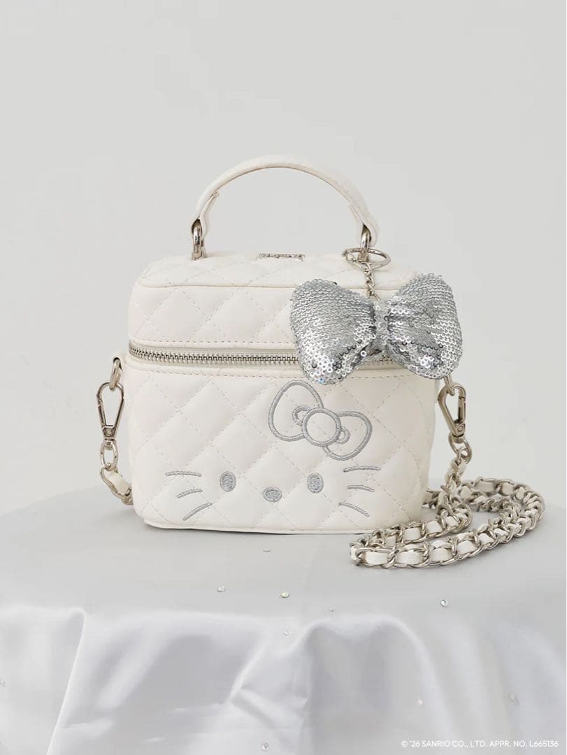ダーリッチ Hello Darich キルティングスクエアミニバッグ キティ