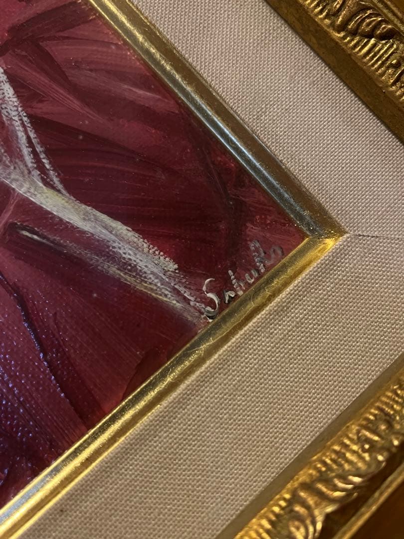 真作 巨匠 斉藤三郎 「少女エレナ」 油彩画 裏書あり - メルカリ