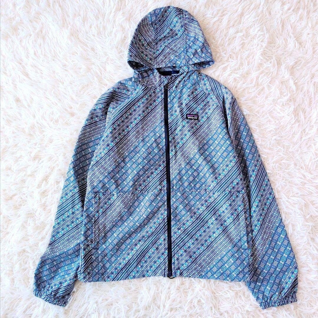 美品 パタゴニアꕤナイロンジャケット レディース キッズXXL フード