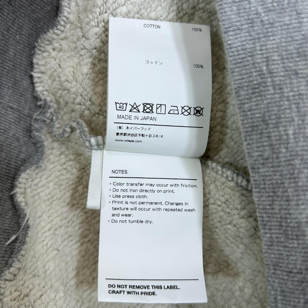 21AW WTAPS ACADEMY CREW NECK GRAY DSPLN - メルカリ
