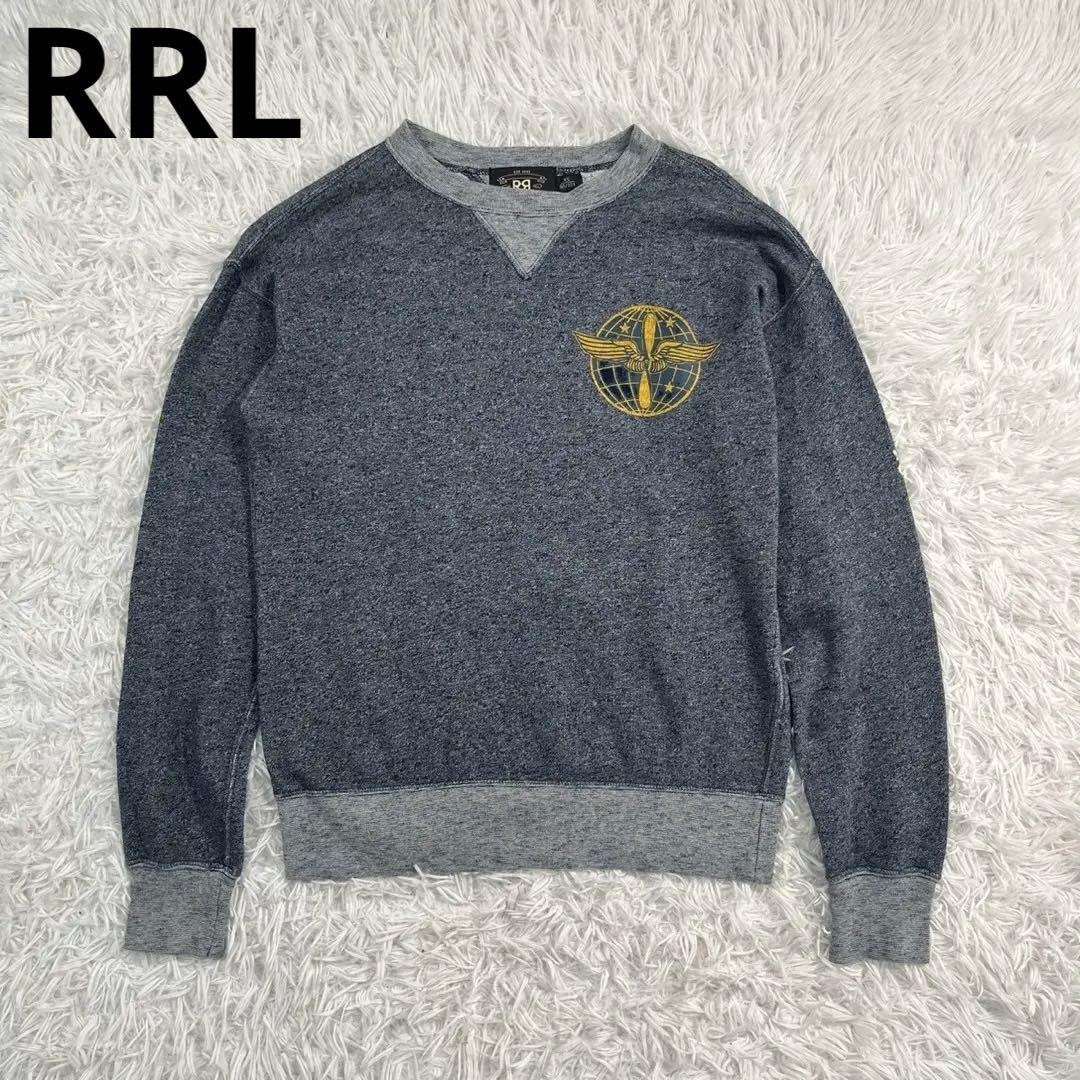 RRL スエット トレーナー 両Vガゼット ヴィンテージ 切替 【XS】グレー