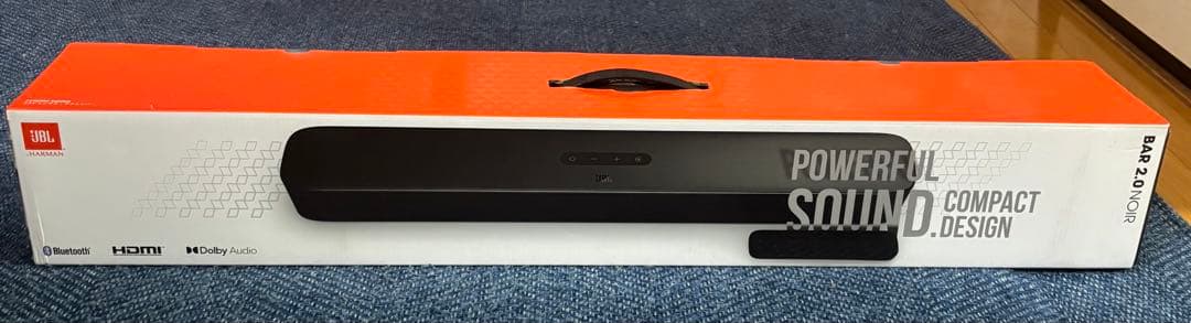 JBL サウンドバー　BAR 2.0 NOIR サウンドバー JBL BAR 2.0 Noir(ノワール) ブラック JBLBAR20NOIJN