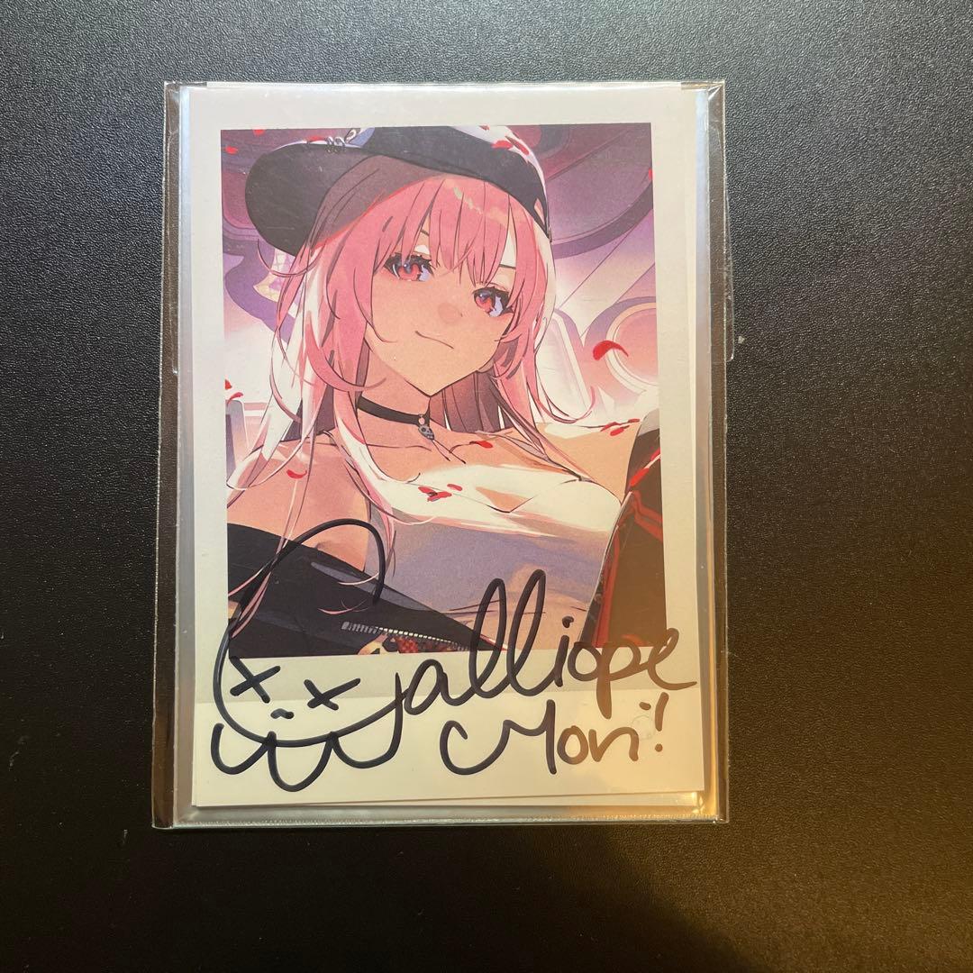 森カリオペ 直筆サイン入りチェキ カード ブロマイド 活動3周年 - メルカリ