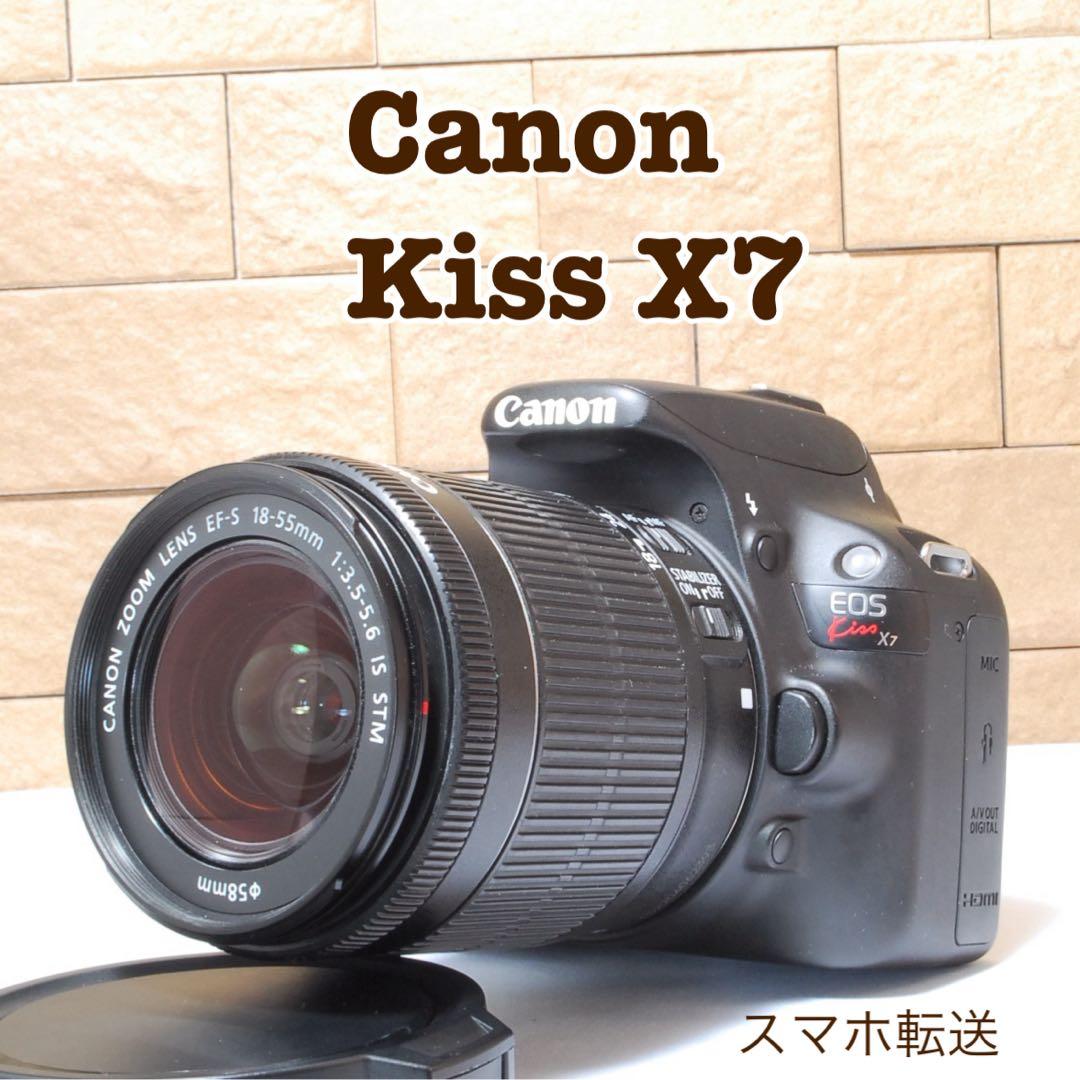 Canon EOS kiss X7 レンズキット カメラケース付き タッチパネル キヤノン（Canon） Canon EOS kiss X7 レンズキット ホワイト SDカード