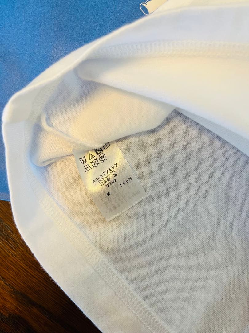 ファミリア 即完売 美品 ブルーリバティ クマ テリア Tシャツ