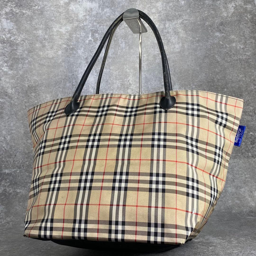 Burberry ブルーレーベル ノバチェック トートバッグ ハンドバッグ