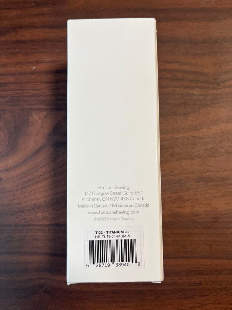 新品】HENSON Ti22（替刃5枚付） ヘンソンシェービング チタン - メルカリ