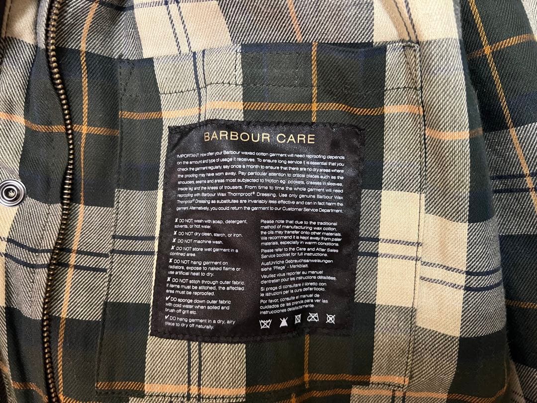バブアー 英国製 Barbour Border SL 34サイズ スリムフィット SAGE
