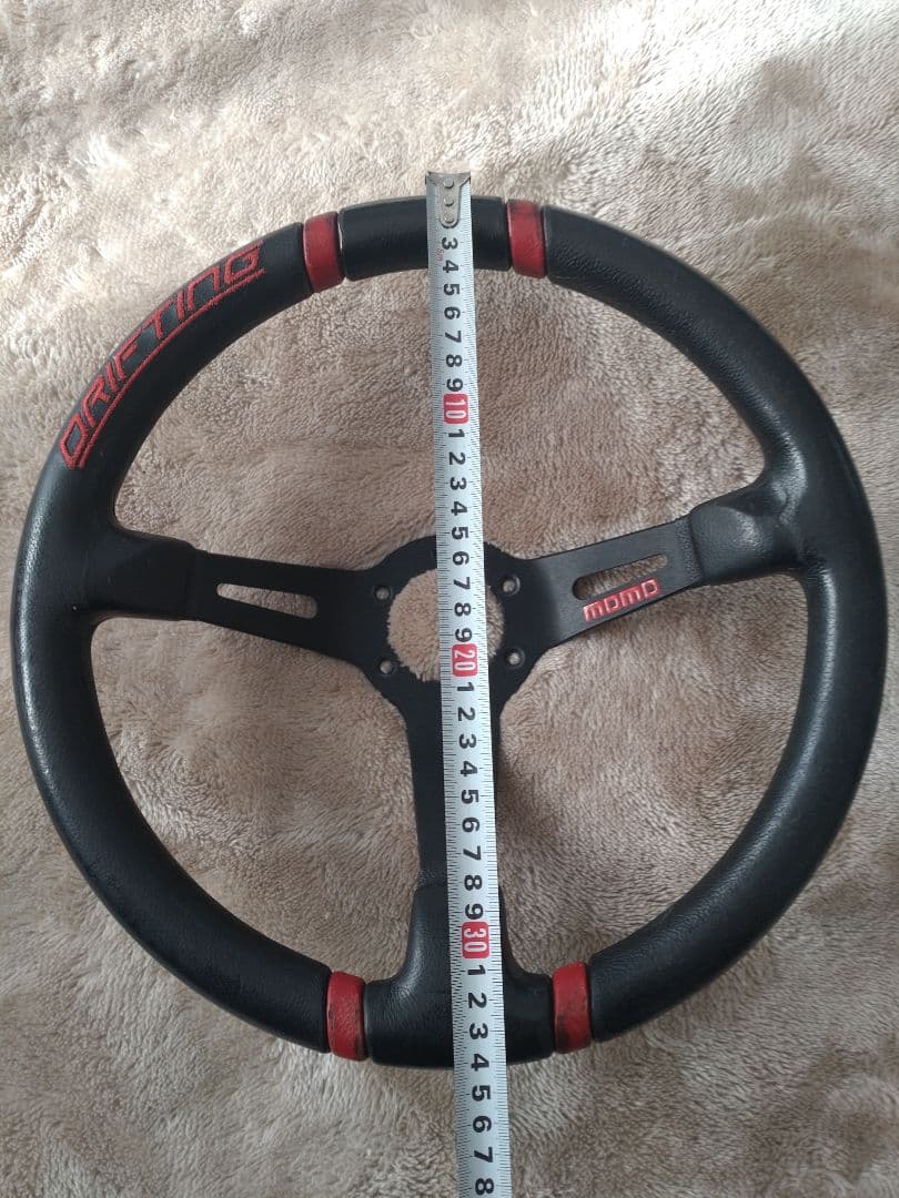 momo DRIFTING ステアリング 黒/赤 350D ディープコーン - メルカリ