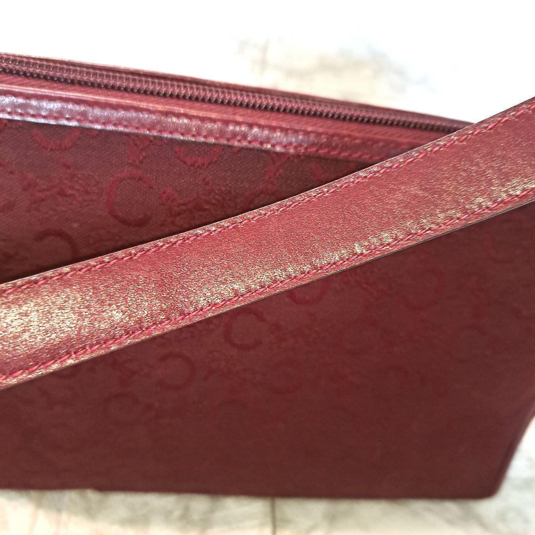 ✨️超美品✨️CELINE セリーヌ Cマカダムキャンバス カーフワイン