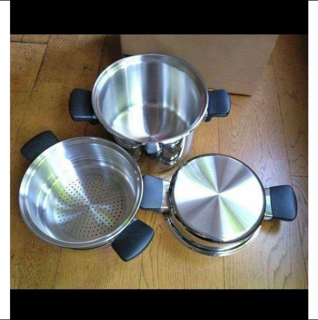 アムウェイ 2024年製 4L 鍋セット 18/8ステンレス amway @