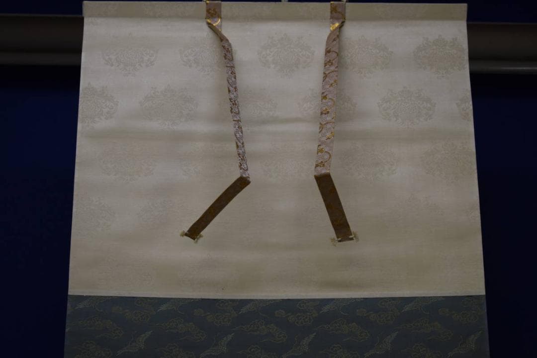 真作/尾竹国観/明治天皇御製/桜散る旭日画賛/布袋屋掛軸HH-946 - メルカリ